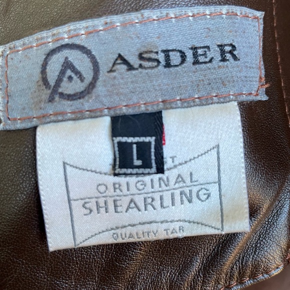 Shearling Lined Suede Leather Stroller Coat From Italy Western Whipstitching - Picture 5 of 7